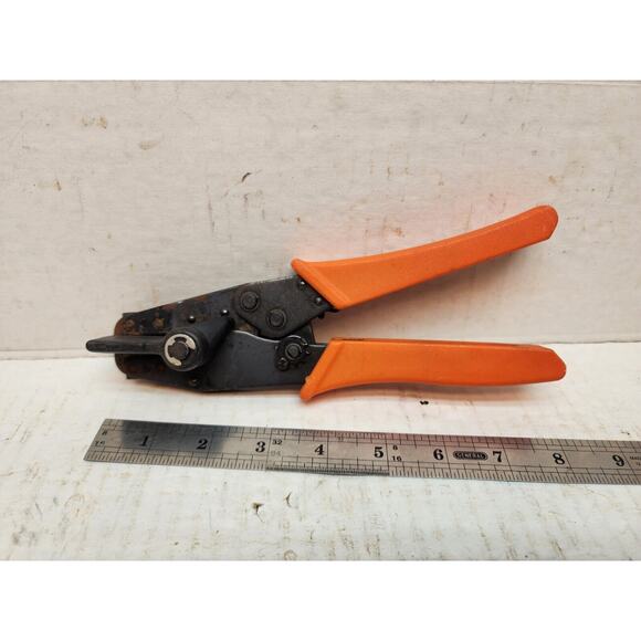 Rare hard to find Thomas & Betts Shure Stake ratchet Manual Crimp Tool - Picture 9 of 9